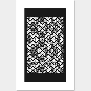 Geometric Black & White Posters and Art